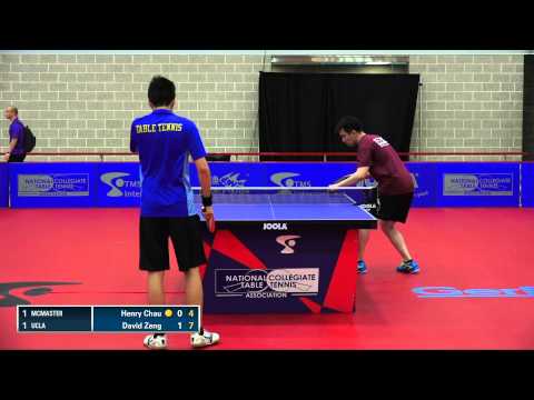 2016 NCTTA Nationals Coed Teams RR - Henry Chau (McGill) vs David Zeng (UCLA)