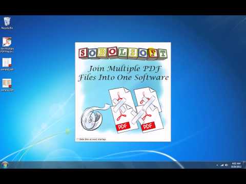 Join Multiple PDF Files Into One Software