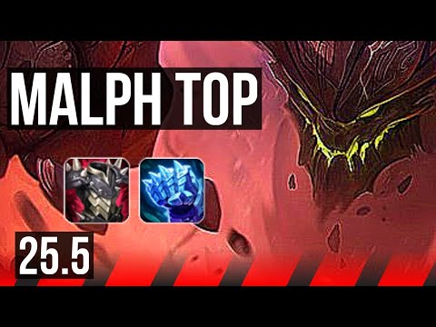 MALPHITE vs DARIUS (TOP) | 7 solo kills, Legendary | EUW Master | 25.5