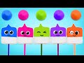 Baby Shark Family Clay Making Cracking Learn Colors Shapes Preschool Toddler Learning Video