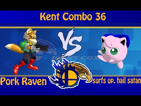KC36 Melee: PorkRaven (Fox) vs. surfs up. hail satan (Jigglypuff)