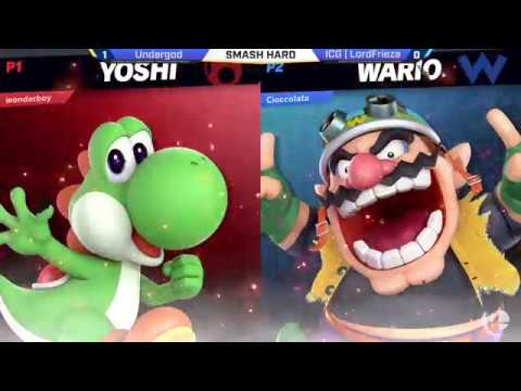 Undergod (Yoshi) VS ICG | LordFrieza (Wario) LF - Smash Hard Ultimate Weekly 18