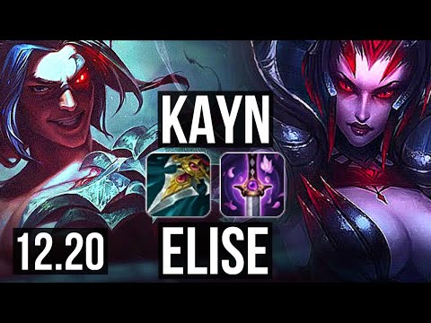 KAYN vs ELISE (JNG) | 17/1/3, 69% winrate, Legendary | KR Diamond | 12.20