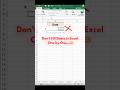 Auto Write Dates In Excel With This Simple Trick In Seconds Excel Excelshorts