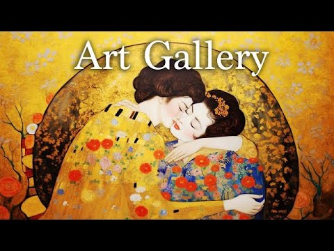 Art Gallery Music Playlist - Gustav Klimt Inspired Artwork