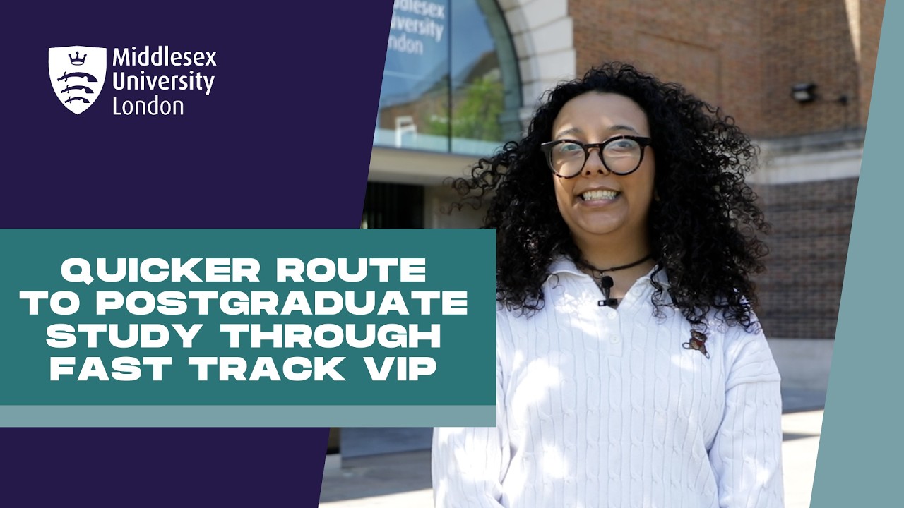 Find out more about the fast track VIP route to postgraduate study video thumbnail
