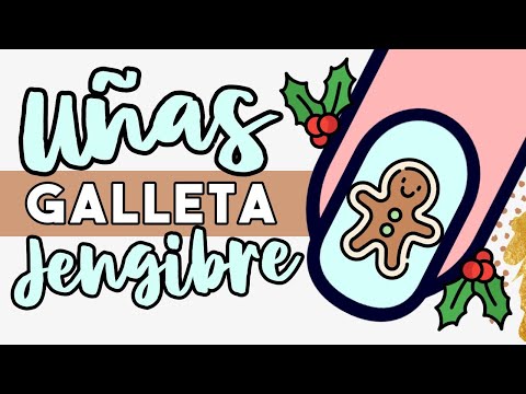 ¡DELICIOSAS! · UÑAS GALLETAS DE JENGIBRE 🍪