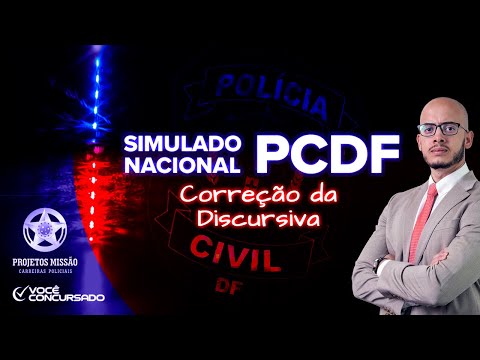 Resolução da Discursiva - Simulado Nacional da PCDF (Projeto Missão)