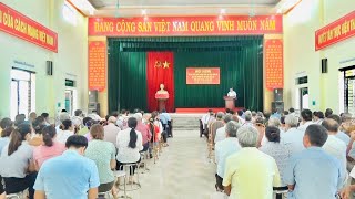 Tổ đại biểu HĐND thành phố Tam Điệp (Khóa IX) tại Xã Yên Sơn và đại biểu HĐND Xã Khóa IX, nhiệm kỳ 2021 - 2026  tiếp xúc với cử tri xã trước kỳ họp thường lệ giữa năm 2023.