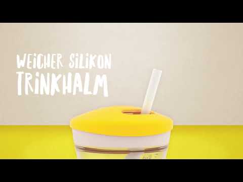 NUK Action Cup 230 ml, weicher Trinkhalm, auslaufsicher, ab 12 Monaten