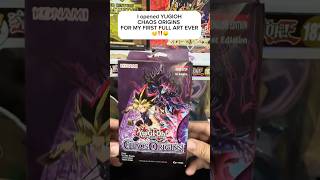 I opened YUGIOH CHAOS ORIGINS  FOR MY FIRST FULL ART EVER #yugiohcards #yugiohcollector #yugiohtcg