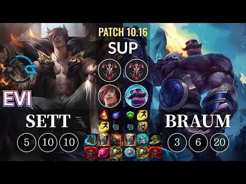 DFM Evi Sett vs Braum Sup - KR Patch 10.16