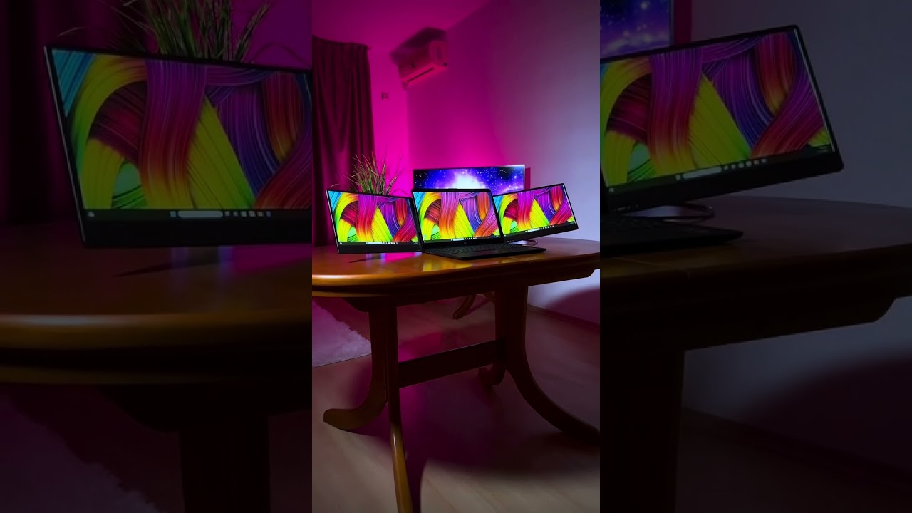 Experience unbeatable efficiency with The Flex: your utimate dual monitor solution ✨