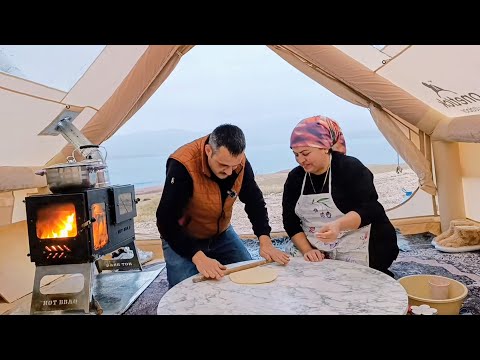 SAĞANAK YAĞMURDA ŞİŞME ÇADIR'LA KAMP YAPTIK. #çadırkamp #kampvideoları