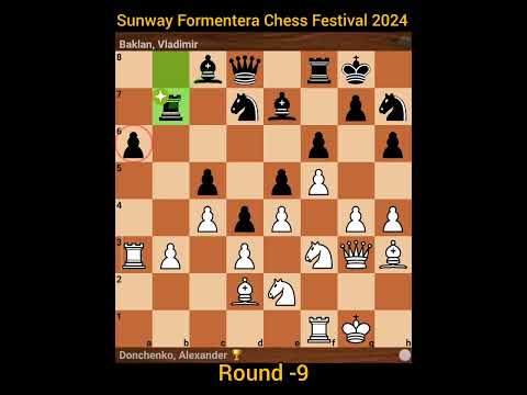 Sunway Formentera Chess Festival 2024 Alexander Donchenko vs Vladimir Baklan