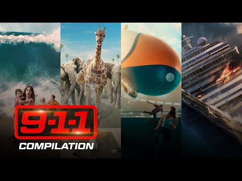 9-1-1 | Every Opening Disaster Teaser (Seasons 2-8)