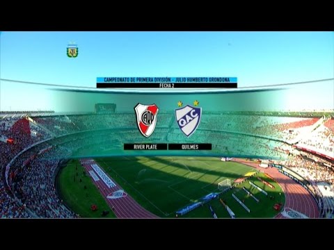Fútbol en vivo. River - Quilmes .Fecha 2. Torneo de Primera División 2015. FPT