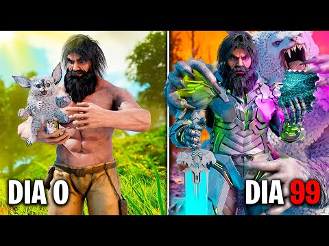 ¡SOBREVIVO 100 DÍAS en ARK Survival Evolved en GÉNESIS 1! La Película