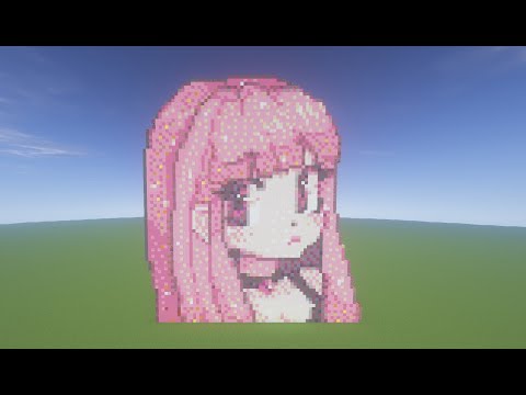 EPIC MINECRAFT GIANT! Anime Girl Pixel Art 💗
