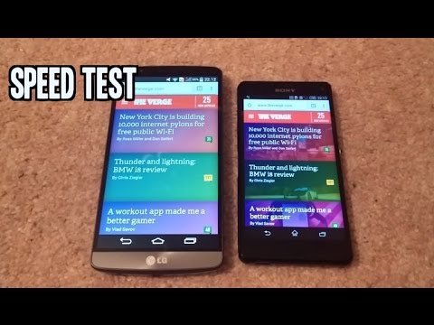 LG G3 VS Xperia Z3 Compact Quick Speed Comparison