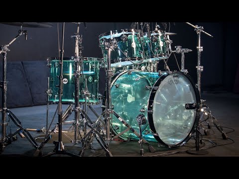 DW Design Series Sea Glass Acrylic 5-Piece Shell Pack | Demo and Overview with Chad Smith