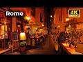 Rome Italy A Beautiful Evening Walk In The Eternal City 4K Walking Tour