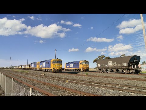7731V Pacific National Grain Train Departs Gheringhap (19/6/2020) - PoathTV Australian Railways