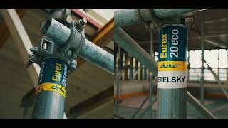 135 tonna Ringlock térállvány - Mérnöki megoldás 30 méter magasan