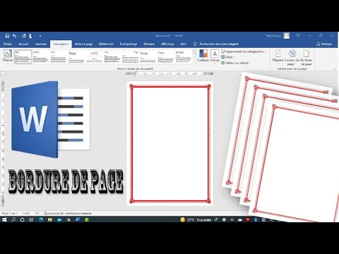 2022|| Créer une Bordure de Page avec WORD