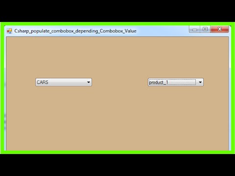 C# And MySQL - Populate Combobox Depending On Another Combobox In C# [ with source code ] Video