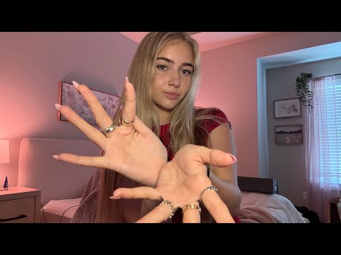 ASMR Cleaning Your Aura- Reiki Style Hand Movements and Mouth Sounds (fast and aggressive)