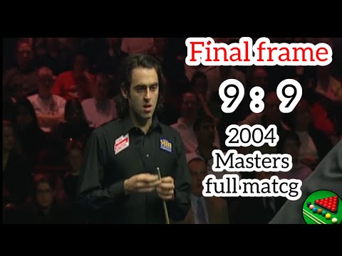 Ronnie O’Sullivan vs Paul Hunter Thrilling Final 2004 Masters Final decider world championship