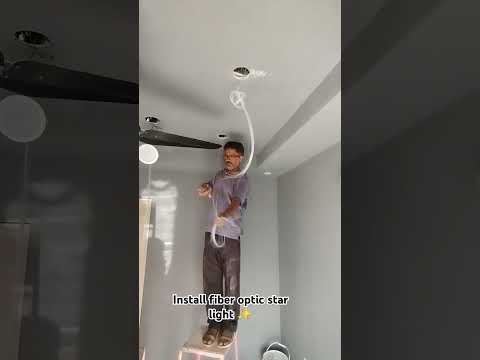 fibre optic star light installation process 💯#viral #trending #shorts #fiberoptic ✨