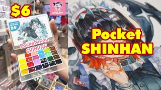 Try $6 Pocket Shinhan Watercolor | Swatch & Draw | Huta Chan