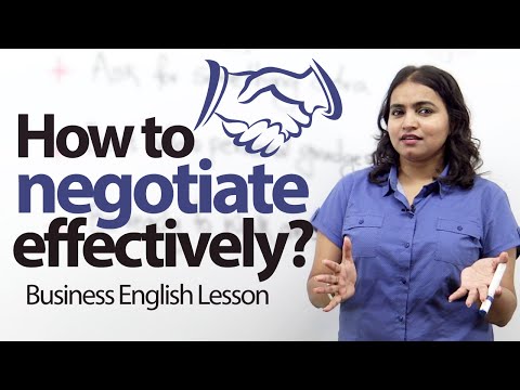 How to negotiate effectively? - Business English Lesson