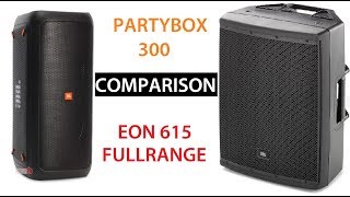 Video thumbnail for Soundtest JBL EON615 // Comparison to JBL Partybox 300 by masterjumpstyler1