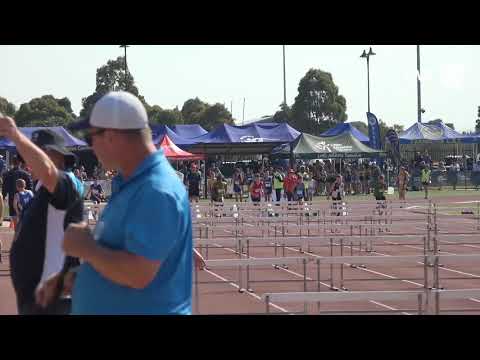 Boys U12 80m Hurdle Heat 1 - 2019 State Track and Field Championships // LAVicTV
