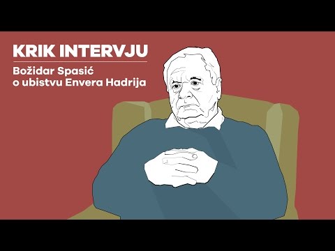 Božidar Spasić o ubistvu Envera Hadrija (KRIK intervju)
