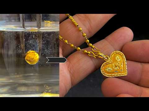 Handcrafted Heart-Shaped Gold Pendant | Jewelry Making by Mero Jewellery workshop
