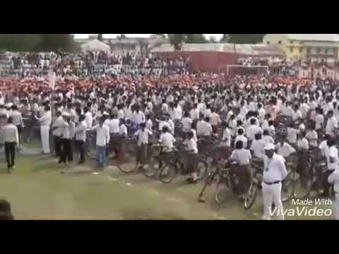 5000 cyclists participating in Vande Mataram Cycle Rally