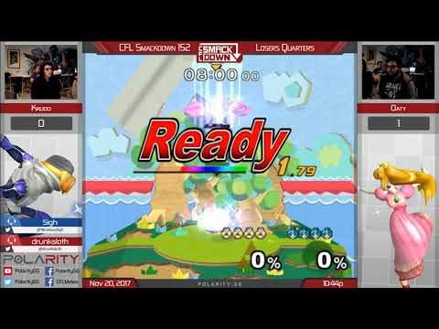 CFL Smackdown 152 Melee - Krudo (Sheik) vs Oaty (Peach) - Losers Quarters
