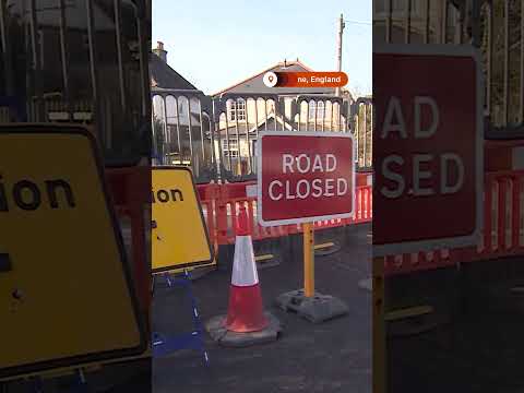 Massive sinkhole in English village