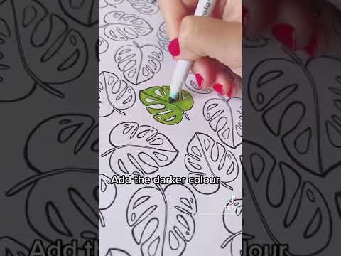 How to blend with Crayola super tips! Colouring in tips to make your page pop 🌈 subscribe for more!