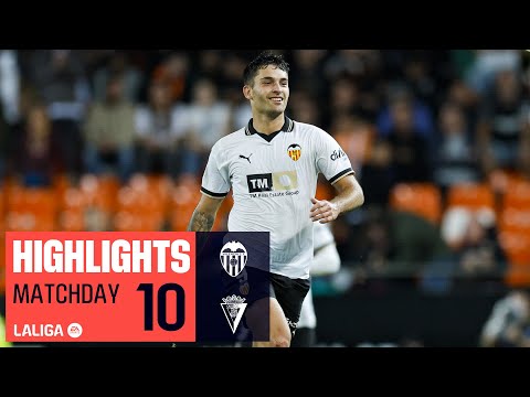 Resumen de Valencia vs Cádiz Matchday 10