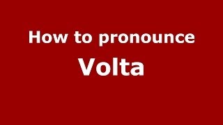 How to pronounce Volta
