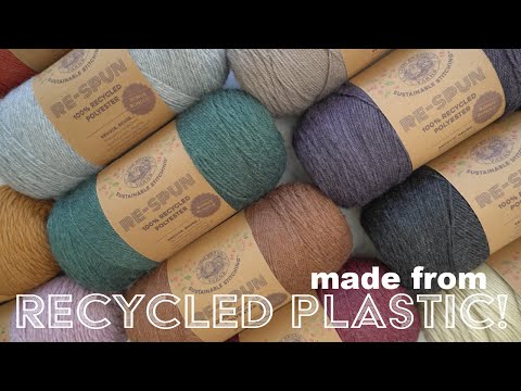 Part of a video titled 100% Recycled Polyester Yarn for Greener Projects! - YouTube