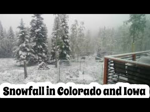 Snow storm in Colorado and Iowa 12 April 2020
