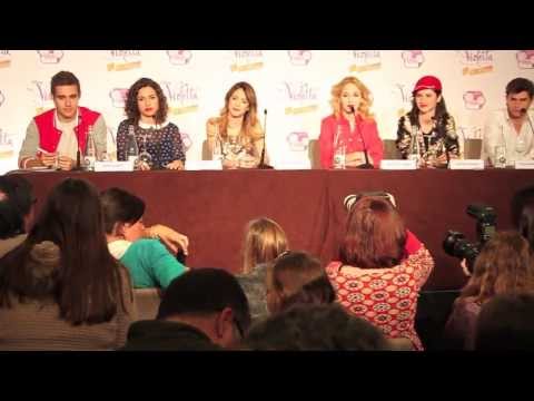 Conferencia de prensa de "Violetta" en Barcelona