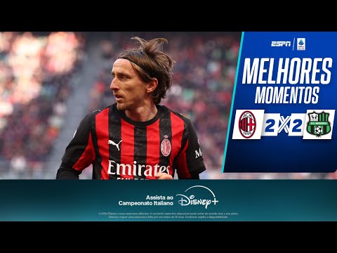 Gols e lances de Milan x Sassuolo