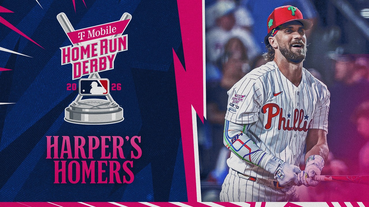 Bryce Harper competes in the 2026 Home Run Derby in Philadelphia! 🔔 (The crowd was ROARING 🗣️)
